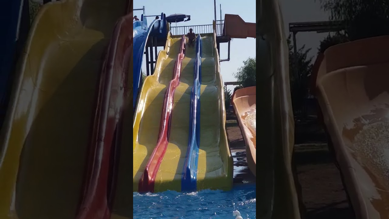 Водные горки отеля Pemar Beach Resort в октябре 2023 г.