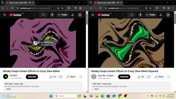 Klasky Csupo Center Effects in Crazy Slow Killed vs Squared