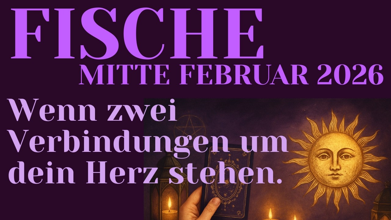 ♓️Fische MITTE FEBRUAR❤️Zwei Verbindungen - was wählst du?✨