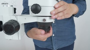 SWIFT S7-TS-CA05-56 professional with 0.7-4.5 continuous zoom trinocular stereo microscope