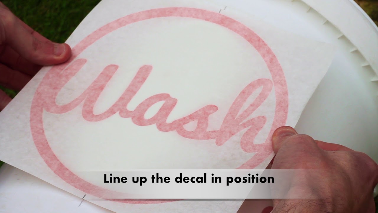 Car Detailing Wash Bucket Vinyl Decal Sticker How To Install YouTube