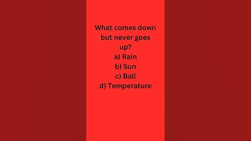 Mystery of What Only Falls #RiddleChallenge #quiz #viral #shorts