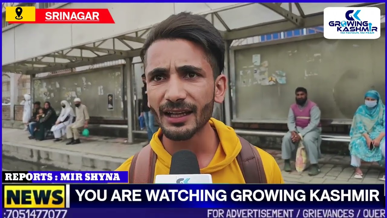 Overloading in kashmir buses ; Locals Suffer.