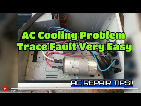 AC Outdoor not Working Capacitor Fault#how to Trace and Change#AC REPAIR