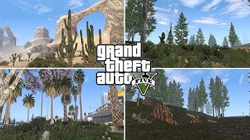 V-Project HQ Vegetation GTA V UPDATE for GTA SA ANDROID