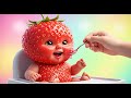 Cute Baby Fruits Eating Fruits | Funny Kiwi, Pineapple, Strawberry & Watermelon Kids Memes Video
