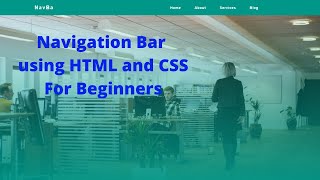 Create a Responsive Navigation Bar Using HTML and CSS | Step-by-Step Tutorial for Beginners
