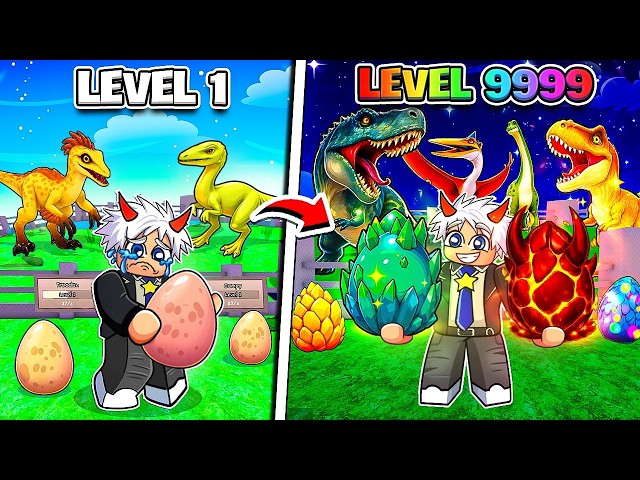 BI HUỲNH ĐÀO TRỨNG KHỦNG LONG VÀ XÂY DỰNG CÔNG VIÊN KHỔNG LỒ TRONG ROBLOX