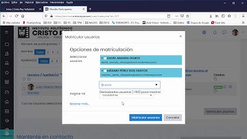 Matricular alumnos en el Aula Virtual