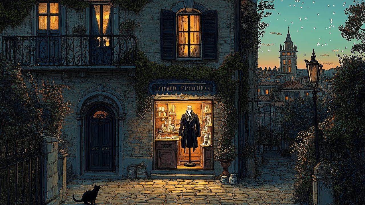 Evening Falls Over Cobbled Alleys, Another Room in 1950s Milan Smells of Ink, Thread, and Rain