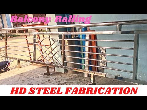 Stainless Steel Balcony Railing⚡Installassion process⚡How to install ...