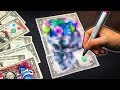 Making Art on Real Dollars ! (DOLLAR ART CHALLENGE)