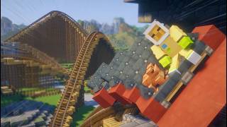 Building a GIANT Wooden Coaster In My Create Mod Theme Park