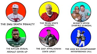 Every SHOCKING College Football Scandal Explained in 18 Minutes