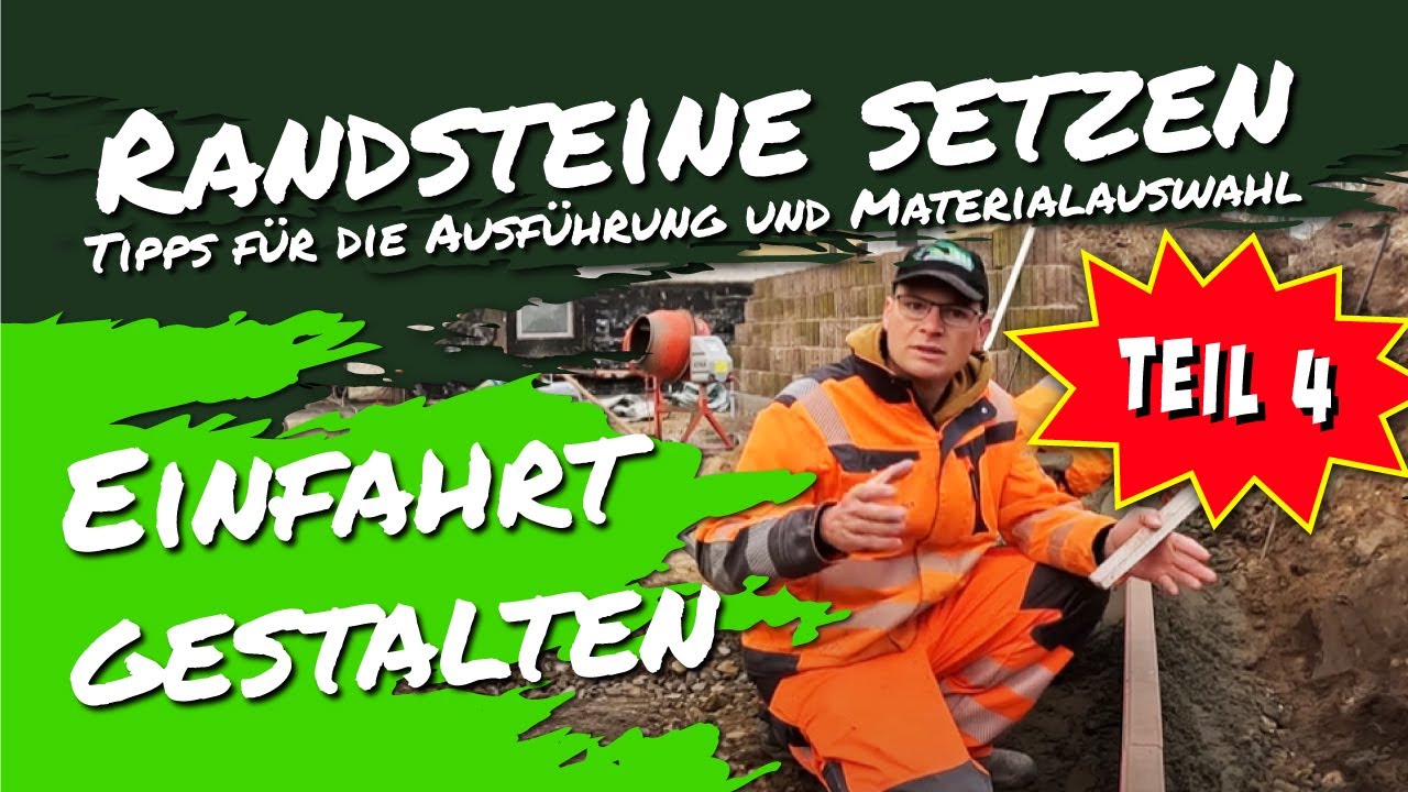 Randsteine setzen: Tipps für die Ausführung und Materialauswahl - Einfahrt gestalten Teil 4