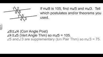 Geometry 3-2 Angles and Parallel Lines