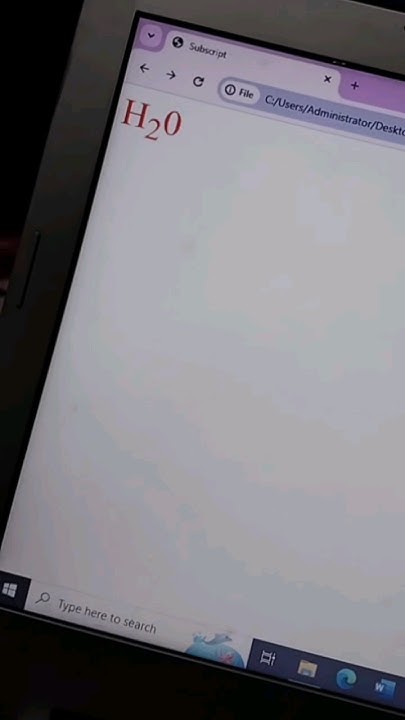 Subscript tag in Notepad ️ #tricks #shortvideo #subscribenow # ...