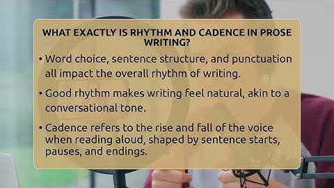 What Exactly Is Rhythm And Cadence In Prose Writing? - The Language Library