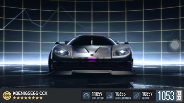 Koenigsegg CCX Part Max Out PR / Tuning Unlock
