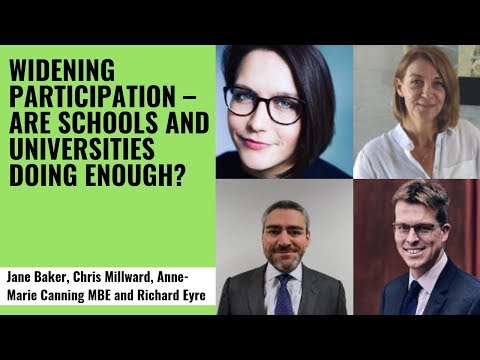 Widening Participation: Are Schools and Universities doing enough?