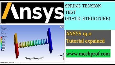 Spring Tension Test (Static-Structure/Ansys)