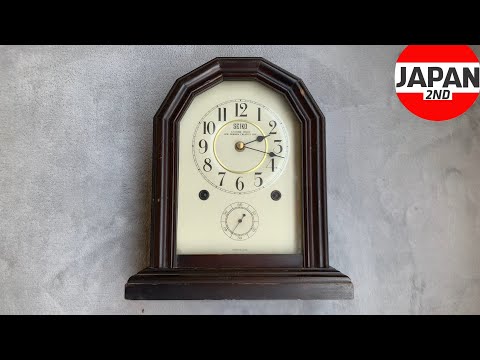 SEIKO retro clock QZ645B wood frame セーコー 置き時計 昭和
