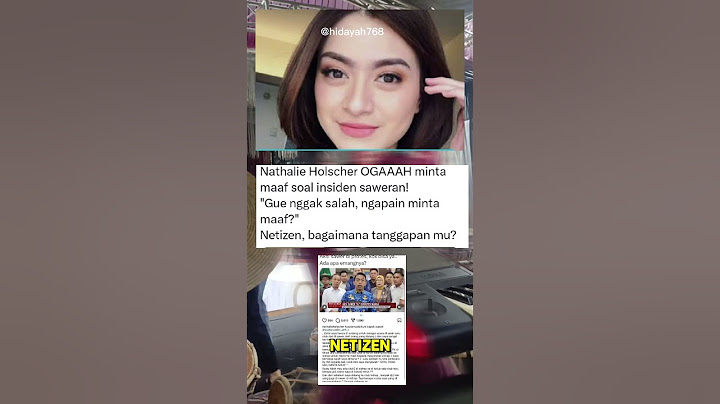 Nathalie Holscher Ngotot Nggak Mau Minta Maaf, Netizen Heboh #beritaviral  #natalieholscher