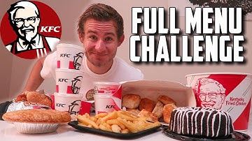 THE SUPERCHARGED KFC MENU CHALLENGE! (10,000+ CALORIES)
