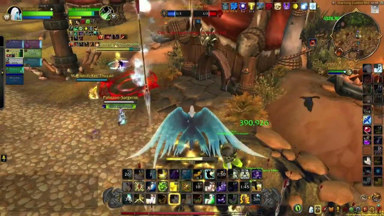 WoW Holy priest battleground blitz PvP (i carried)