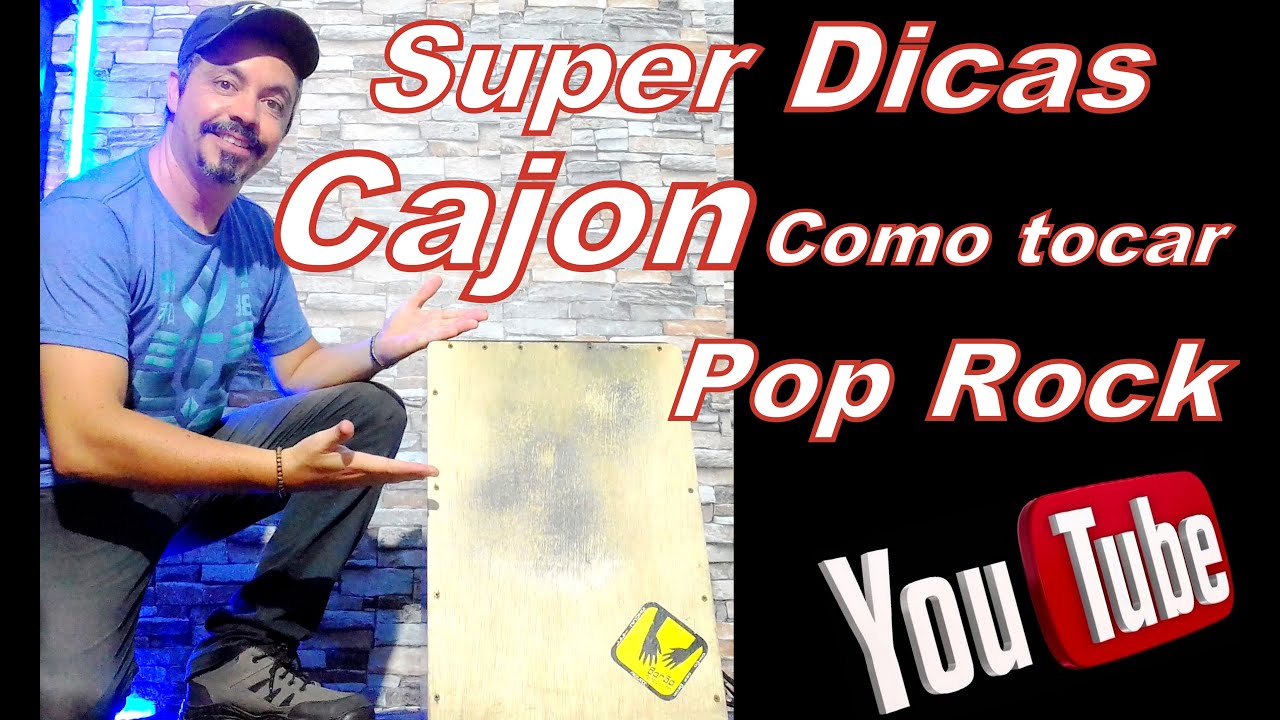 Como tocar Cajon passo a passo levada 2 Pop Rock super dicas YouTube
