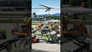 Very few people ever get to see helicopter assembly this close #shorts #helicopter