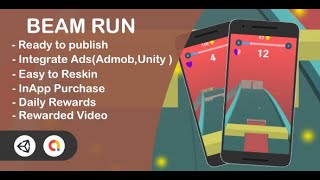 Beam Run 3D Complete Game (Unity+Admob) screenshot 1