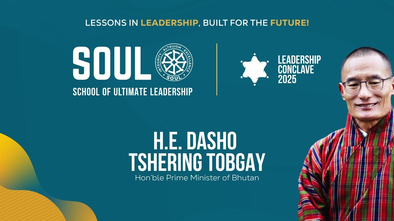 H.E. Tshering Tobgay — PM of Bhutan at the Conclave
