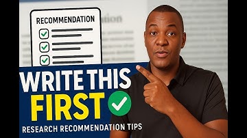 Research Recommendation Tips
