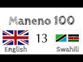 Maneno 100 - Kiingereza - Kiswahili (100-13)