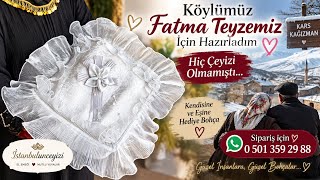 Ben Karsliyim Kağizmandan Fatma Teyzeye Istediği Bohçayi Hazirladim🥰 Hediye Bohça