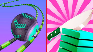 Going Balls VS Slice It All  , Android iOS Gameplay | Walkthrough , Ball Colour Run  New Update