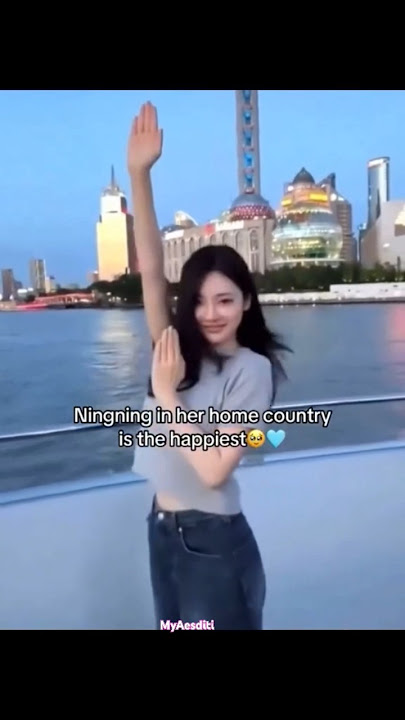 NingNing in her homecountry is the happiest 💓#ningning #kpop #edit #aespa
