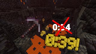 [2nd] Obtain Netherite Pickaxe - SSG Speedrun - 0:39.38