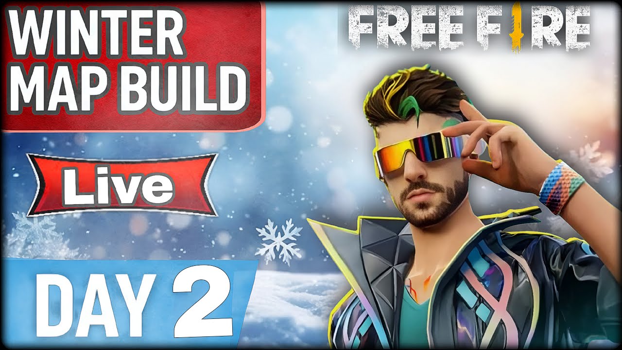🌨️ Creating Winter Story Map LIVE – Day 2 | Free Fire Craftland