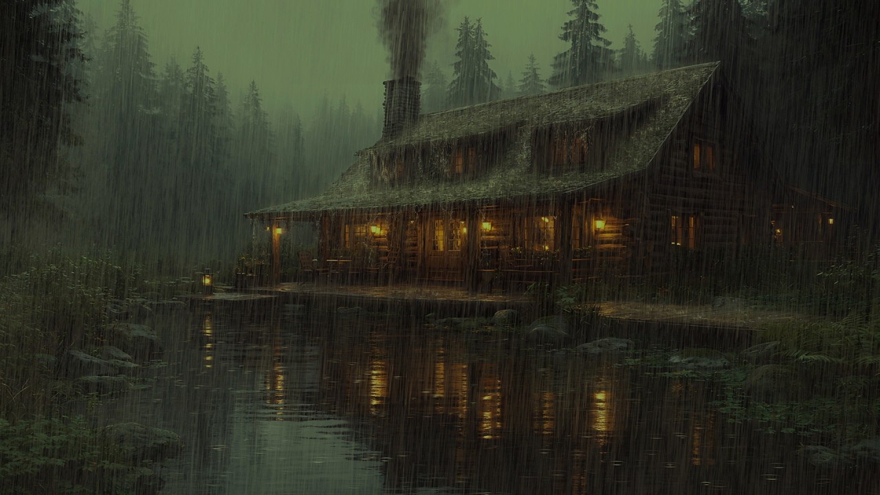 Fall Asleep Fast 🌧️ Powerful Midnight Thunderstorm in the Forest