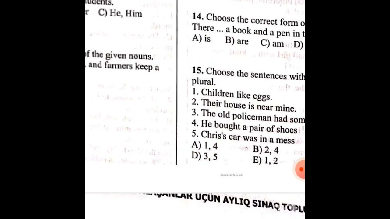 İnci Baxşəlili.9cu sinif.Sentyabr-Sınaq 4