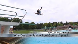 You Ask We Answer: Why does Eau Claire's Fairfax Pool open at 1 p.m.?