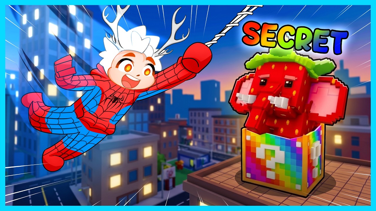 Jadi SPIDERMAN PALING KUAT Di Dunia Untuk LUCKY BLOCK BRAINROT!
