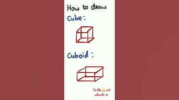 How to draw cube and cuboid