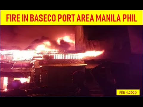 FIRE IN BASECO PORT AREA MANILA PHILIPPINES - YouTube