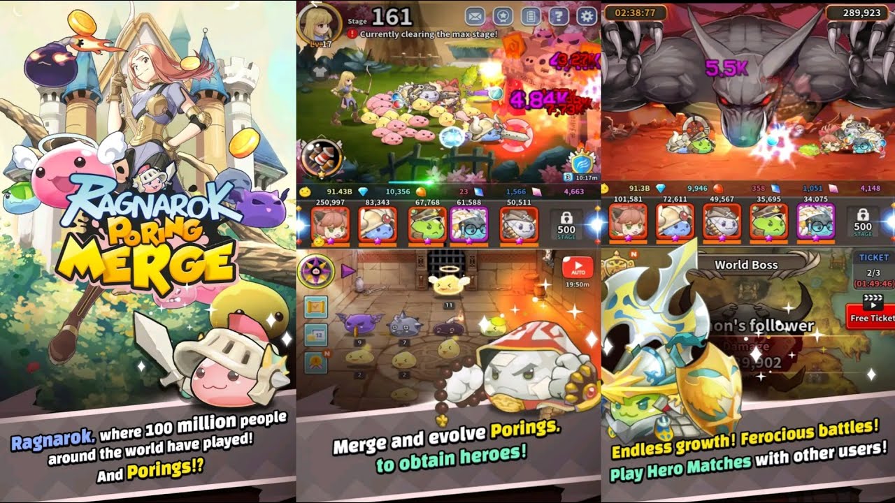 RAGNAROK : PORING MERGE gameplay - YouTube