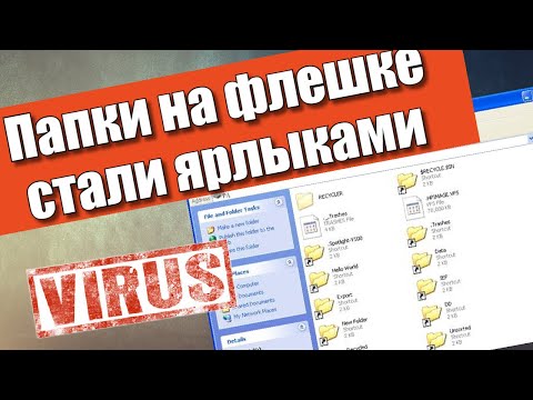 Папки на флешке стали ярлыками - что делать?