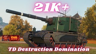 : 21K+ Combined Damage! FV4005 & FV215b (183) | World of Tanks: TD Destruction Domination