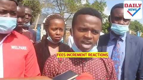 Student Leader Sam Njanja(Chuka University) Lead Comrades To Oppose Tuition fee Increment